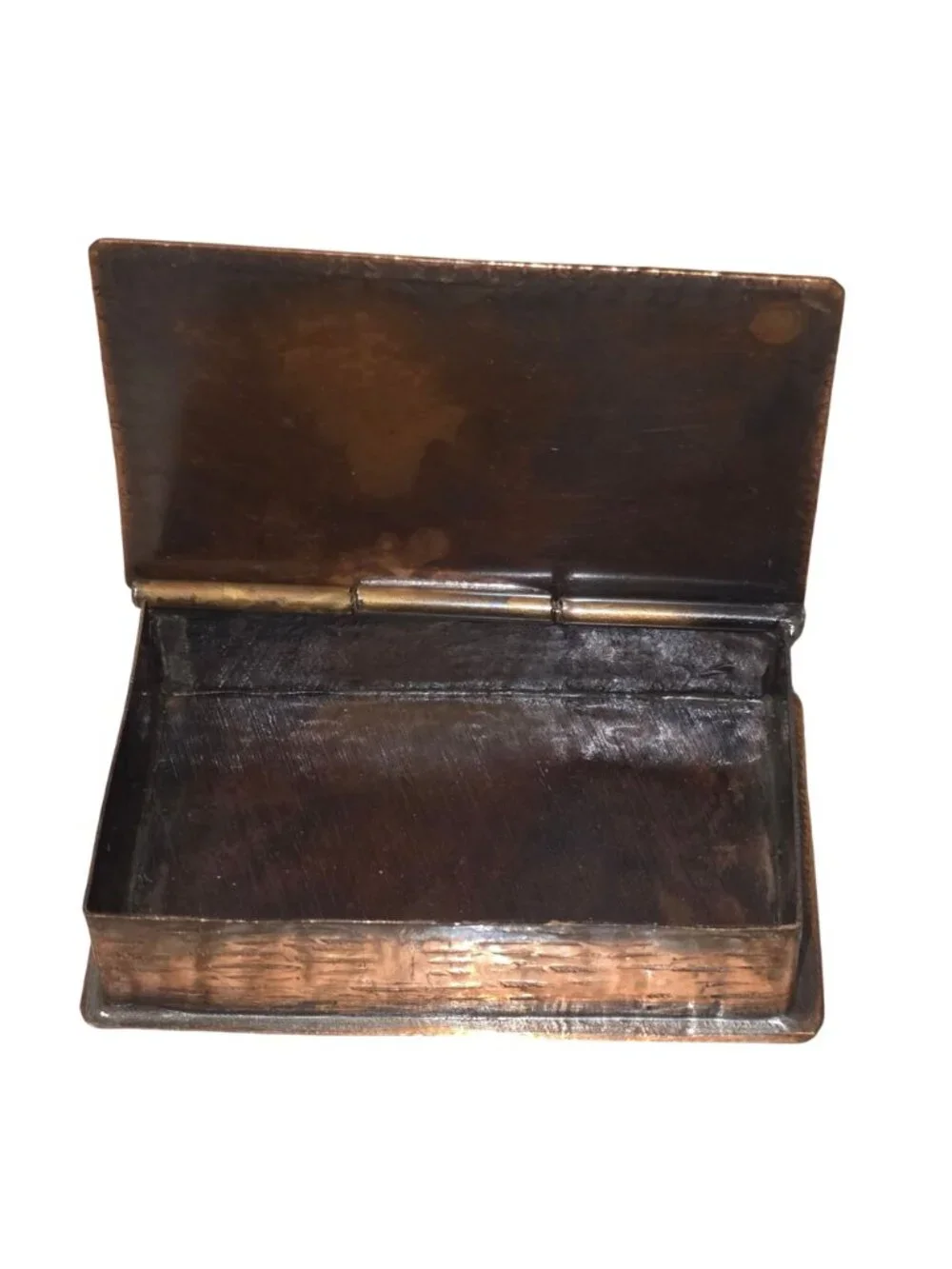 Bombay Brass-Tone Enamel Metal Trinket Box 3.5